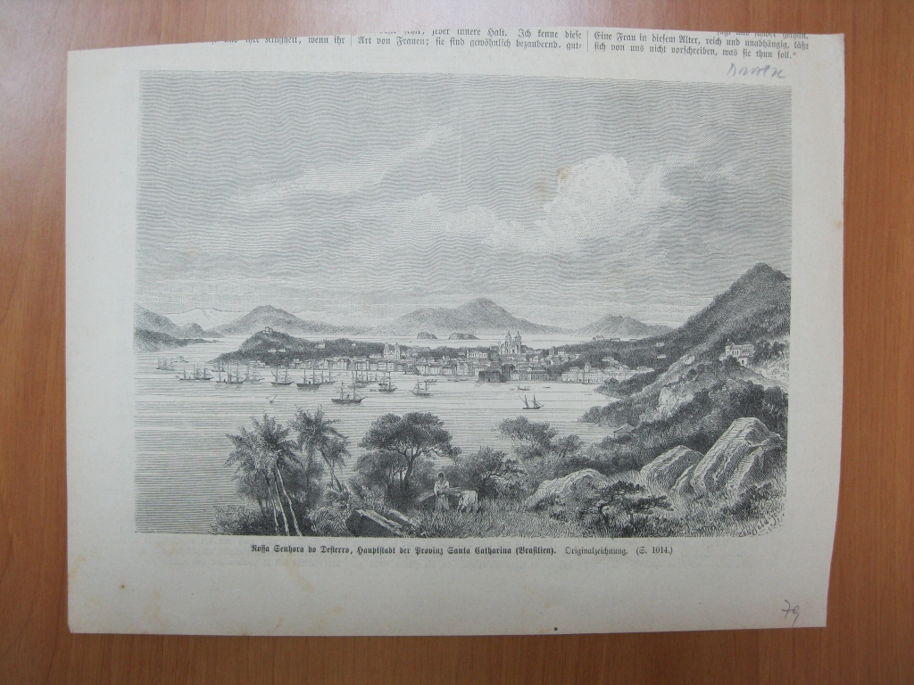 Vista de Florianópolis (Santa Catarina, Brasil), 1879